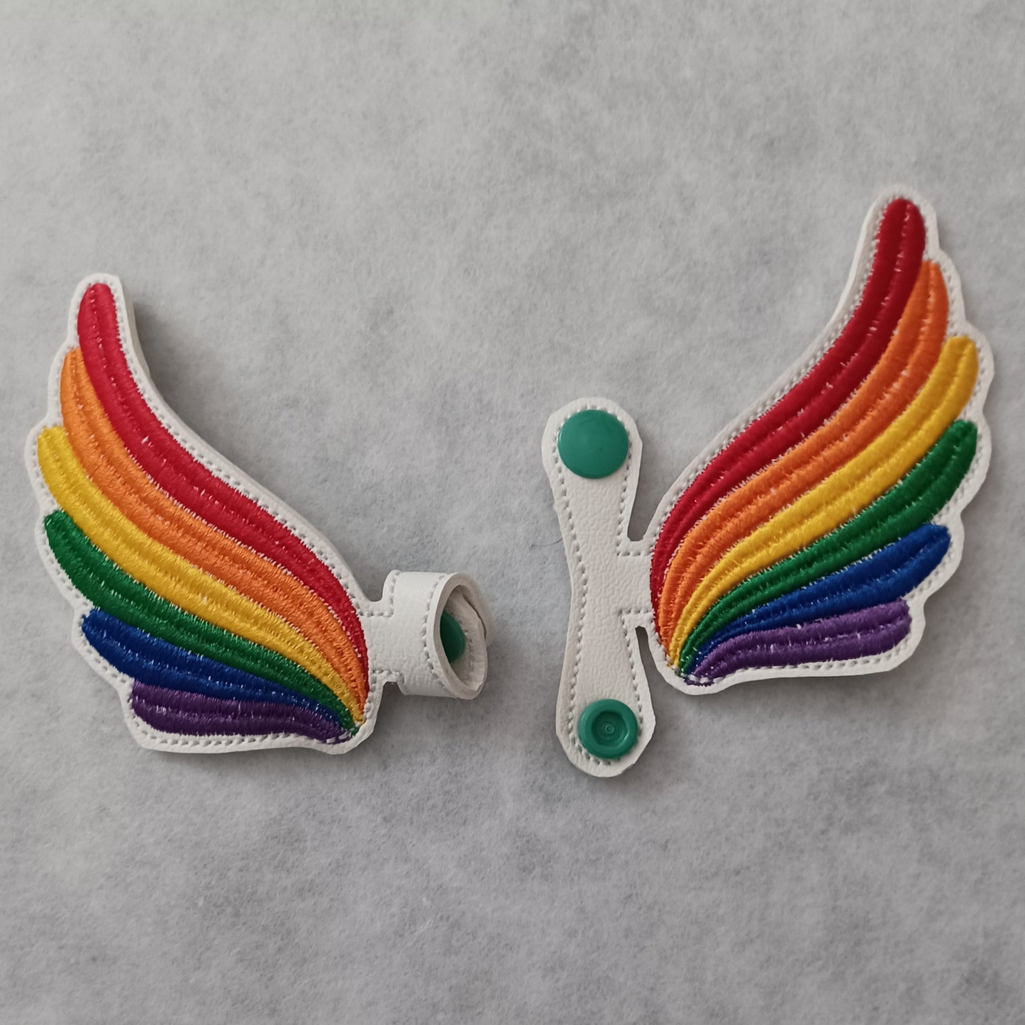 Rainbow Wings Snap Shoe Wings