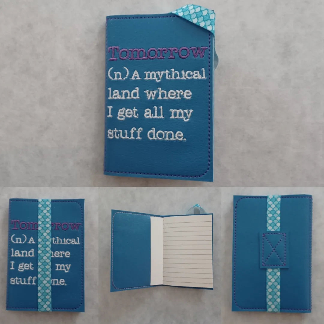 Tomorrow Embroidered Notebook Cover