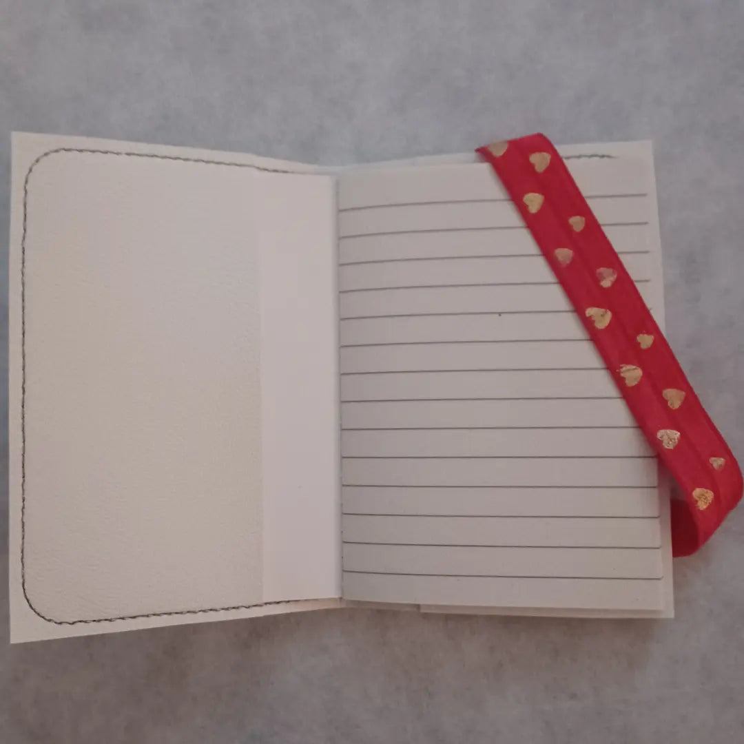 Deep thoughts about life & Love poems about my cat Embroidered Notebook Cover