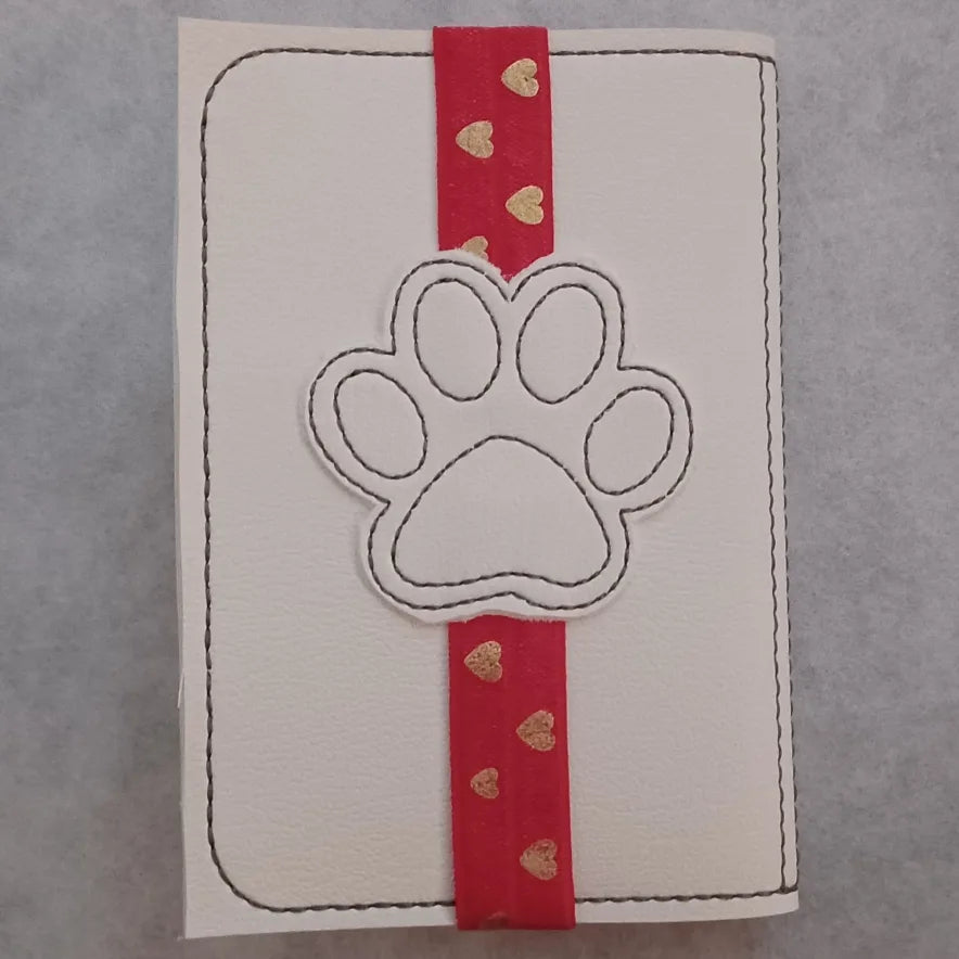 Deep thoughts about life & Love poems about my cat Embroidered Notebook Cover