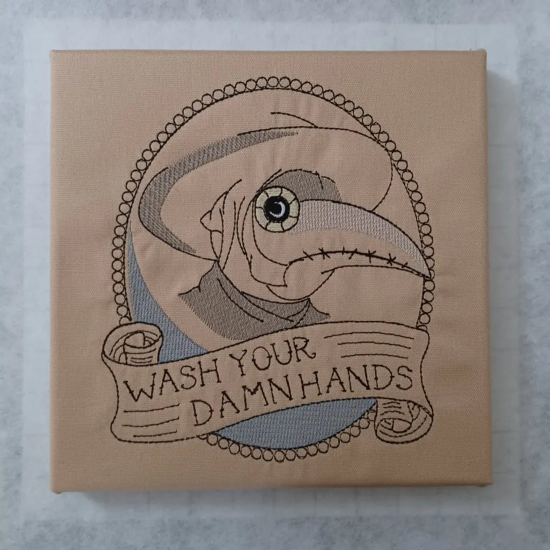 Plague Doctor Wash Your Damn Hands (Embroidered CYO)