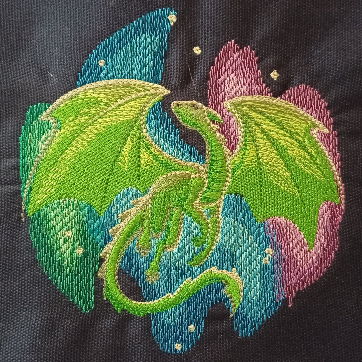Northern Lights Dragon (Embroidered CYO)
