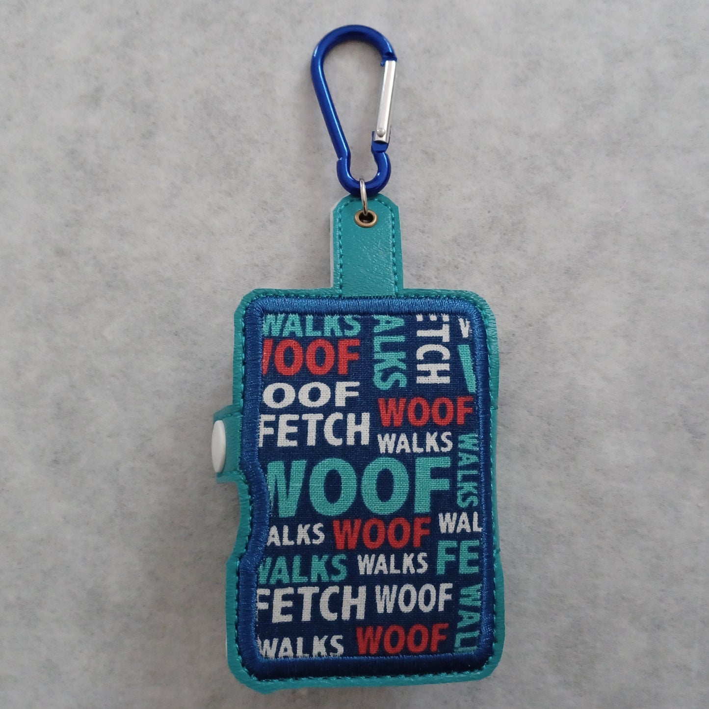 Embroidered Doggie To-Go Holder (Hand sanitizer & poop bag holder)