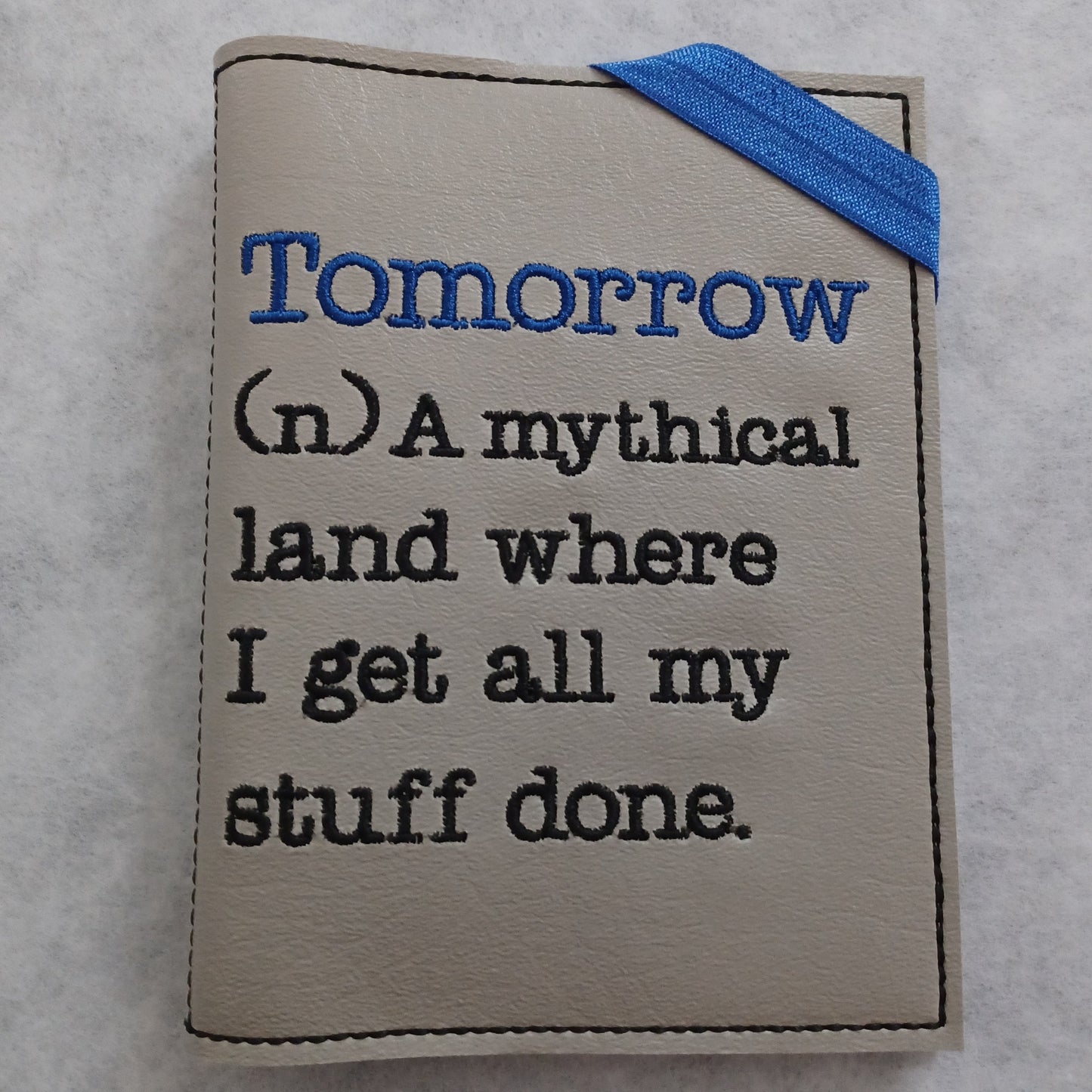 Tomorrow Embroidered Notebook Cover