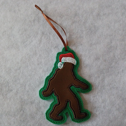 Sasquatch Santa Ornament