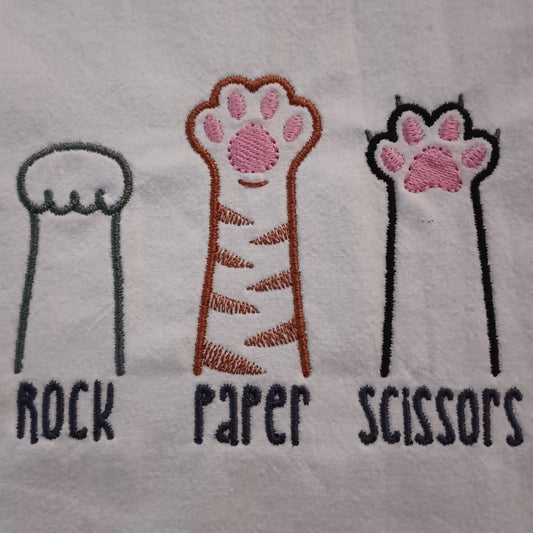 Rock Paper Scissors (Embroidered CYO)