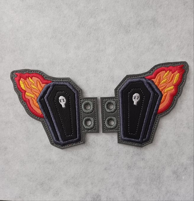 Flaming Coffin Shoe / Boot Wings