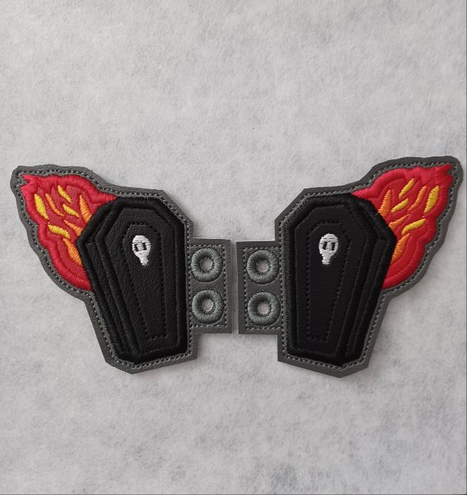 Flaming Coffin Shoe / Boot Wings