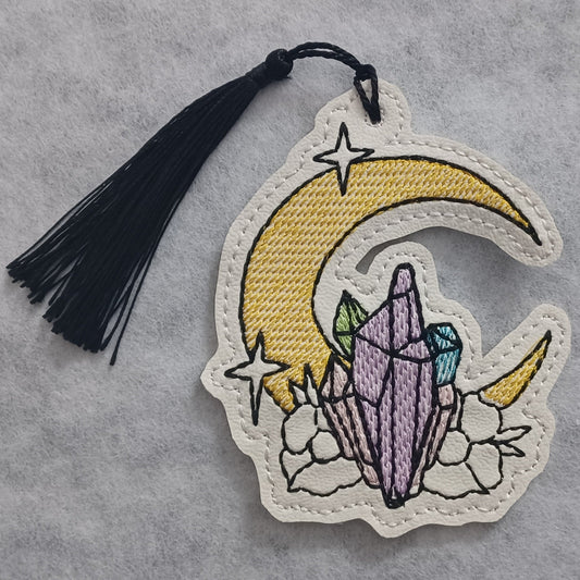 Moon & Crystals Bookmark