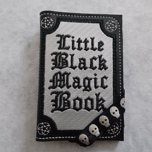 Little Black Magic Book Embroidered Notebook Cover