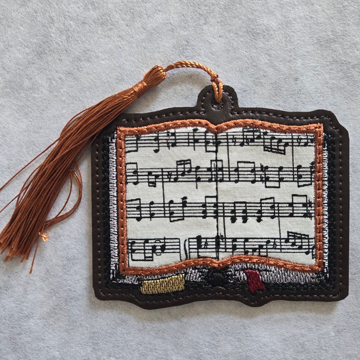 Open Book Applique Bookmark