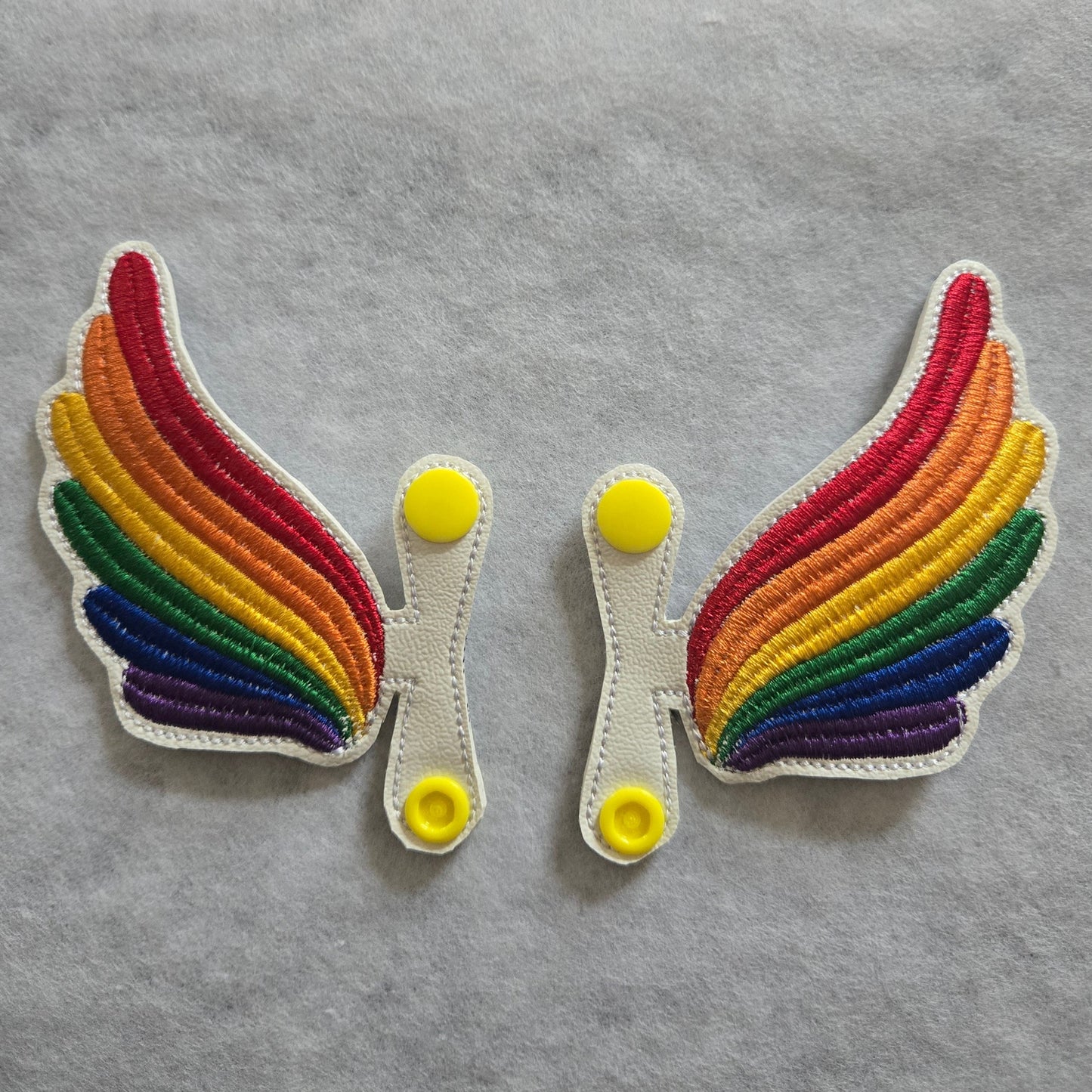 Rainbow Wings Snap Shoe Wings
