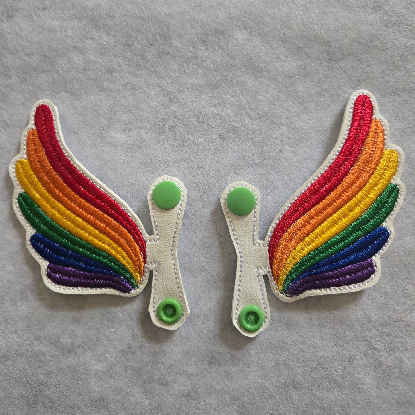 Rainbow Wings Snap Shoe Wings