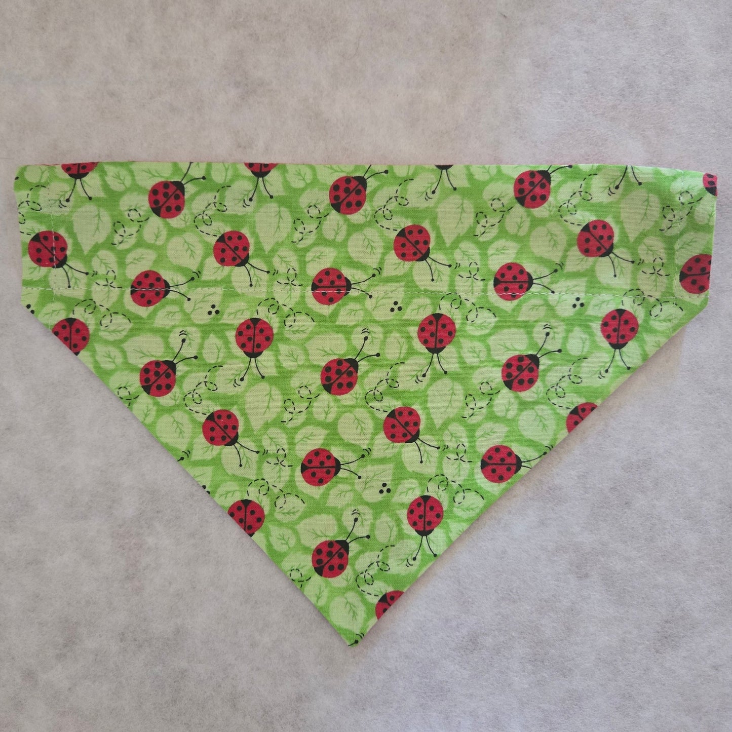 Ladybugs on Green Over-the-Collar Pet Bandana