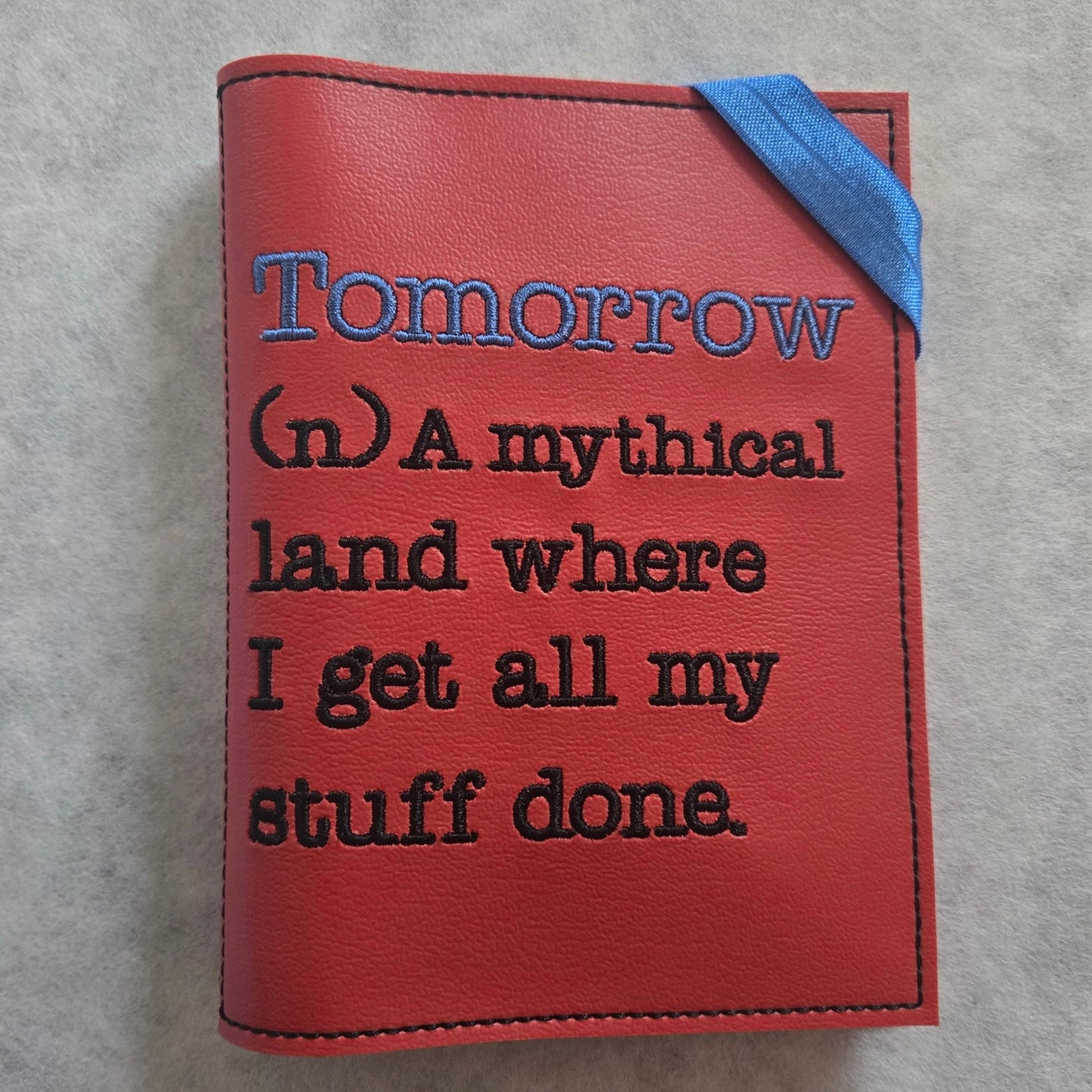 Tomorrow Embroidered Notebook Cover