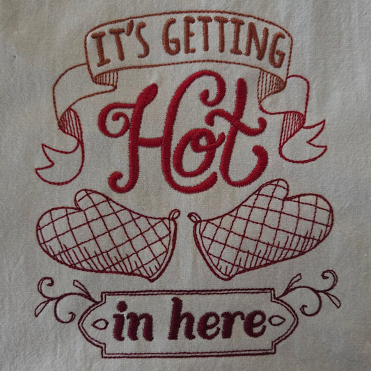 It's Getting Hot in Here - Kitchen Outlines (Embroidered CYO)