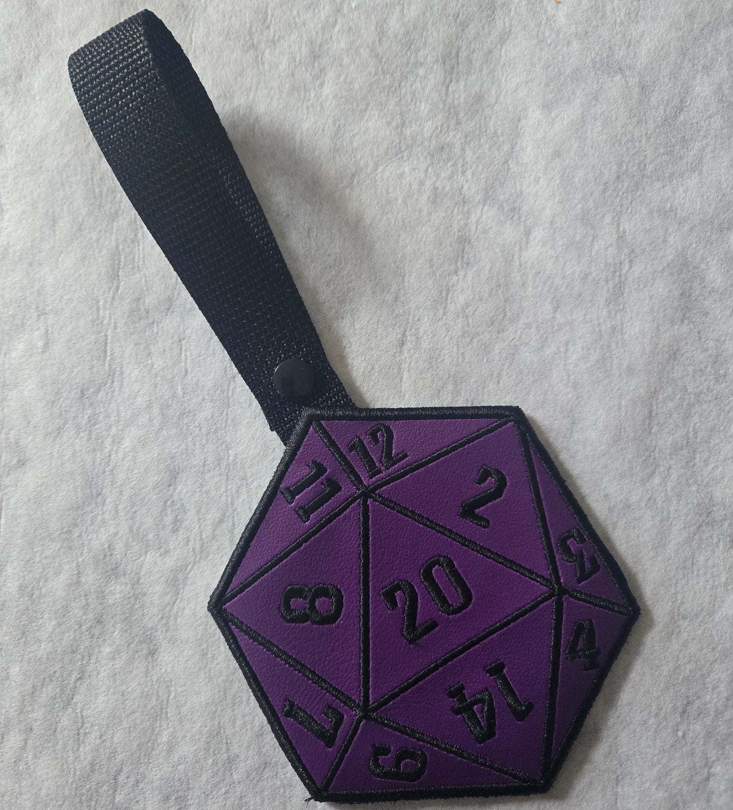 D20 Embroidered Towel Holder