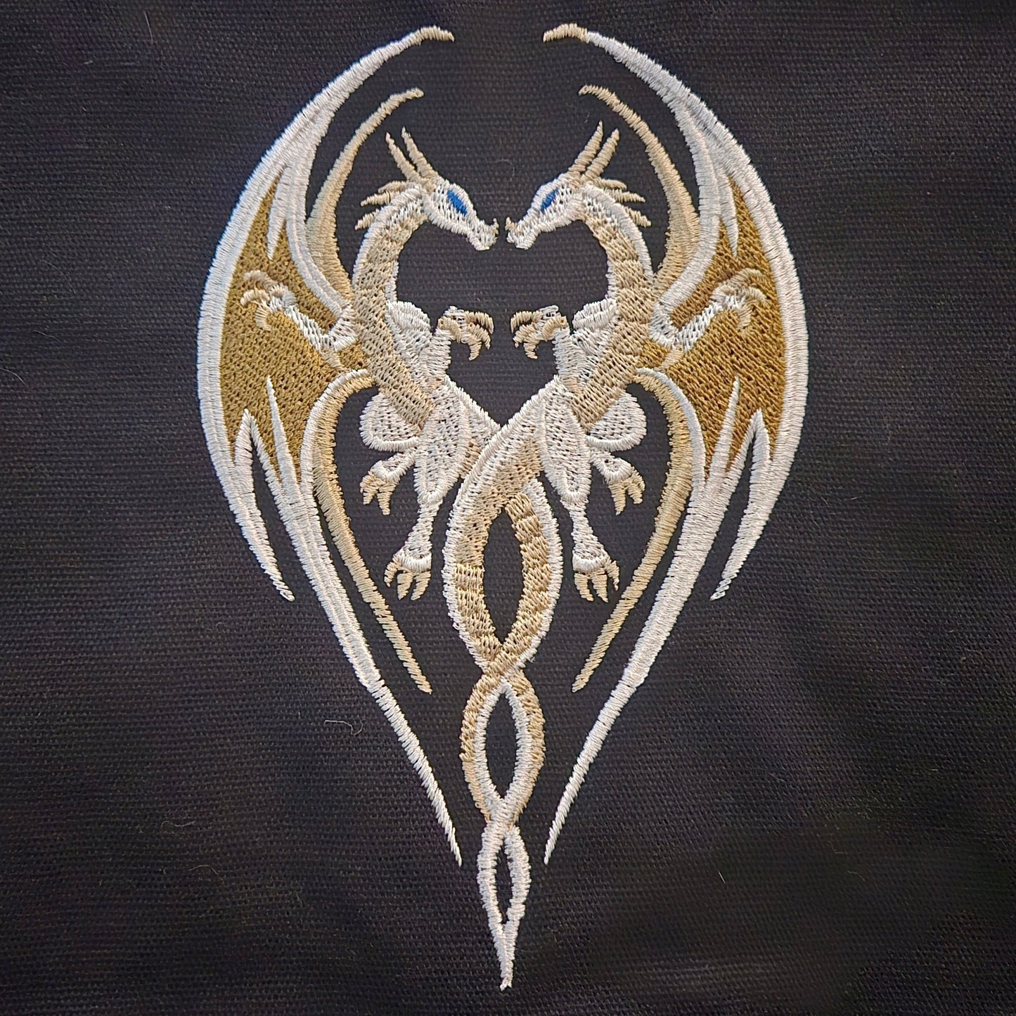 Intertwined Dragons (Embroidered CYO)