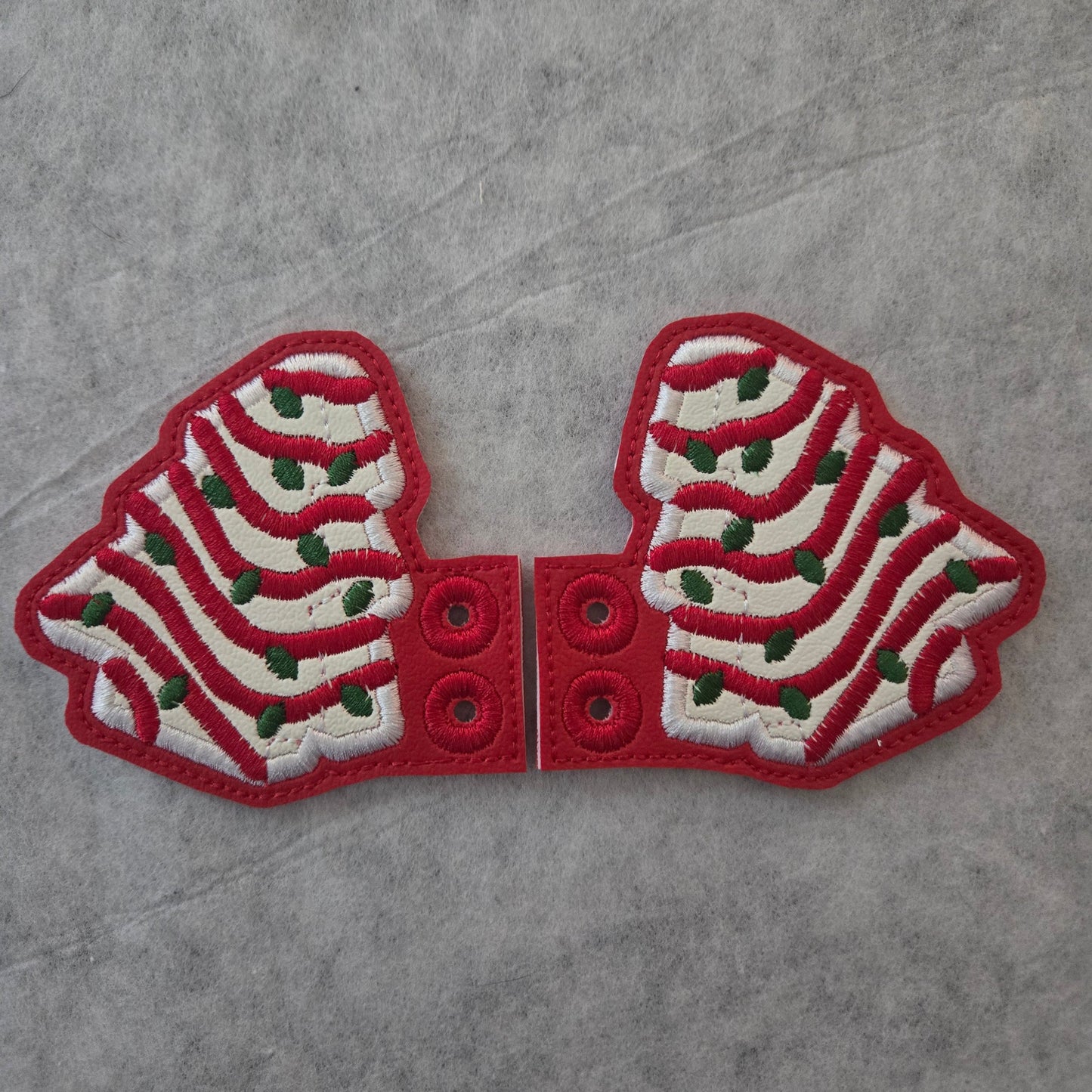 Christmas Tree Snack Cake Shoe / Boot Wings