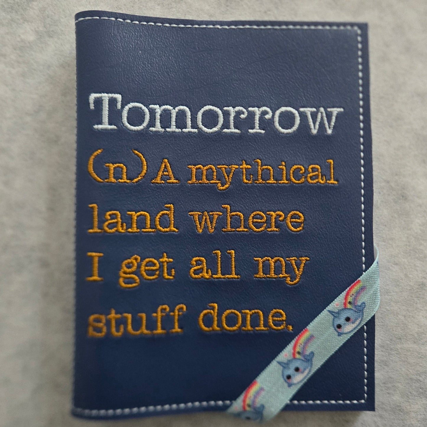 Tomorrow Embroidered Notebook Cover