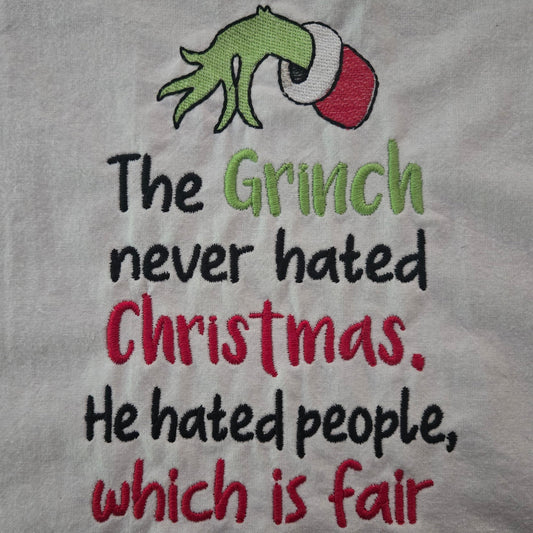 Christmas Green Guy "People" (Embroidered CYO)