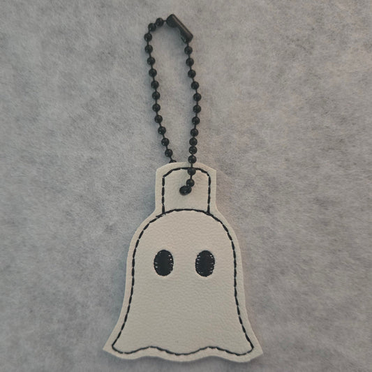 Halloween Ghost Friend Embroidered Vinyl Charm