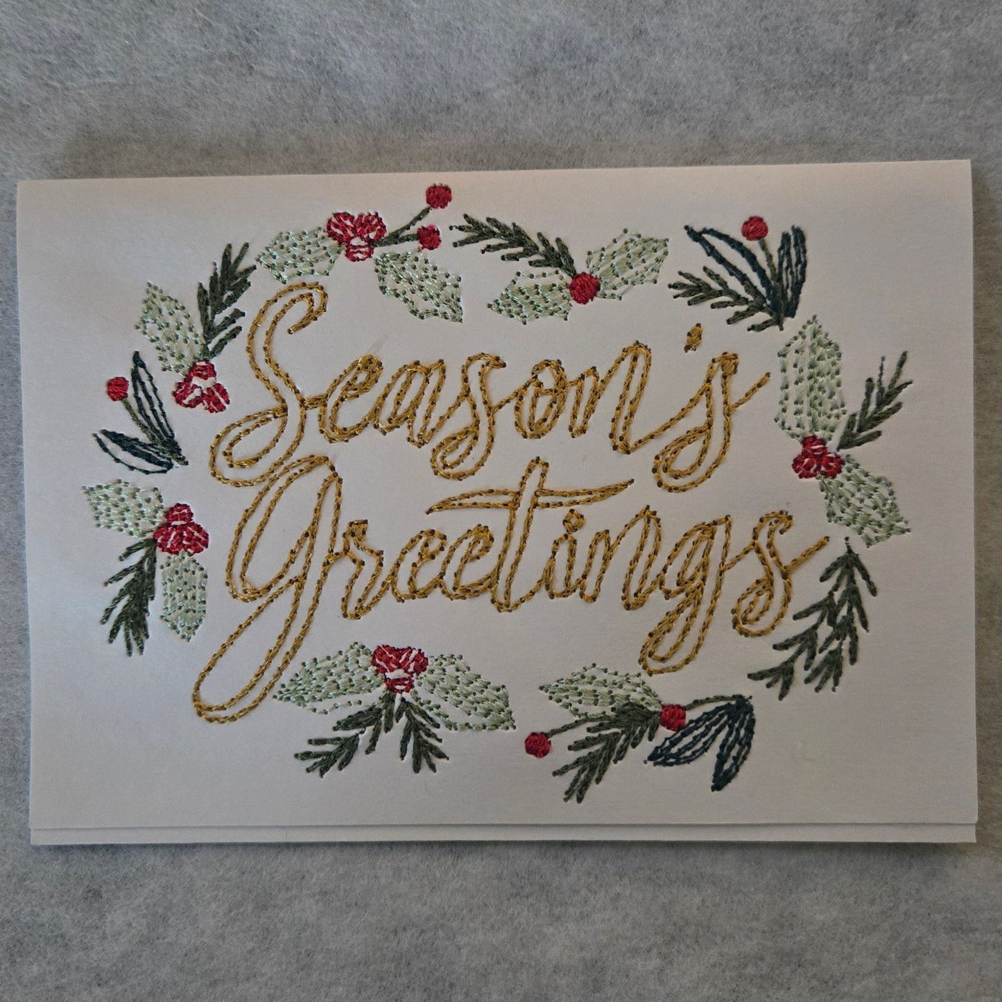 Embroidered Christmas Card Collection
