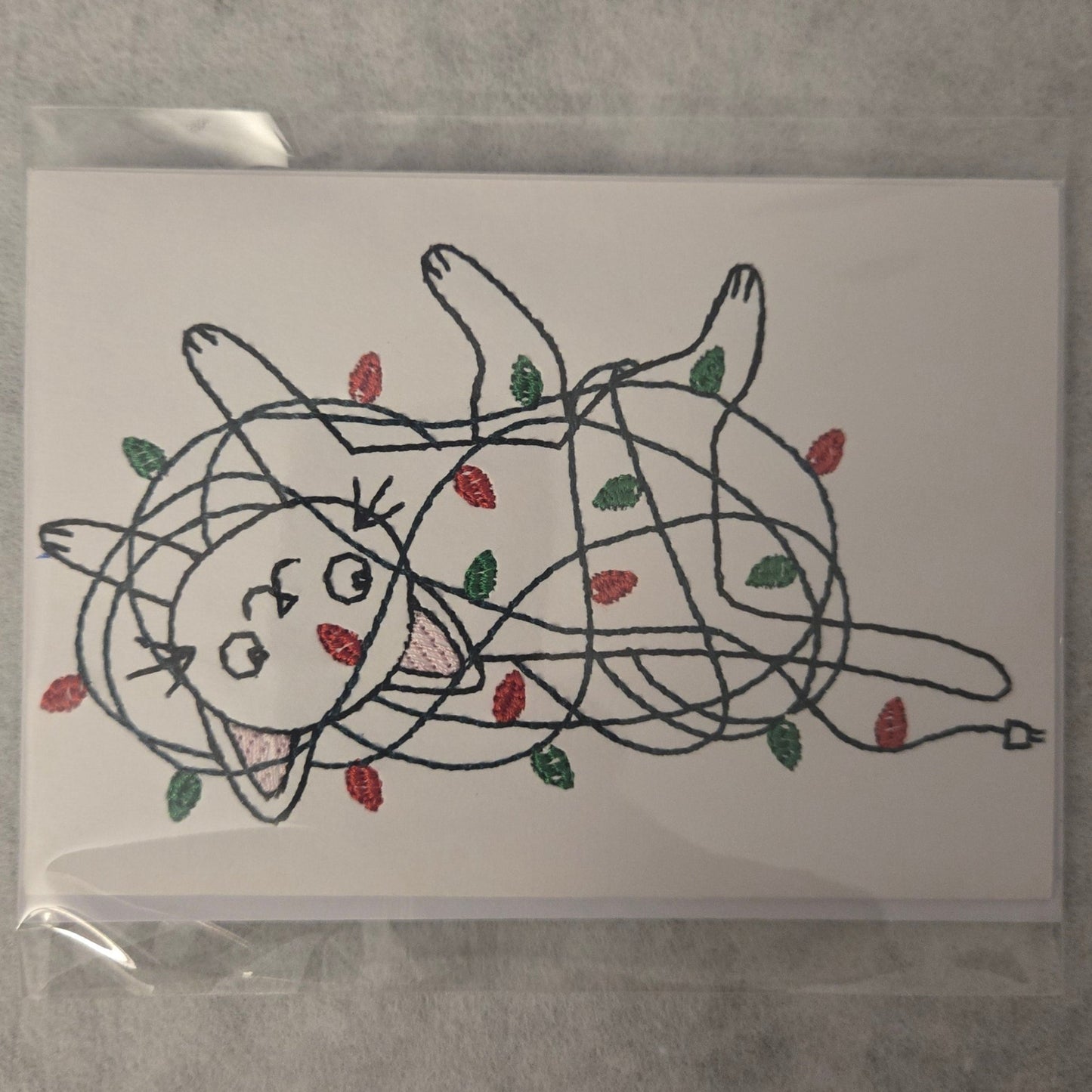 Embroidered Christmas Card Collection