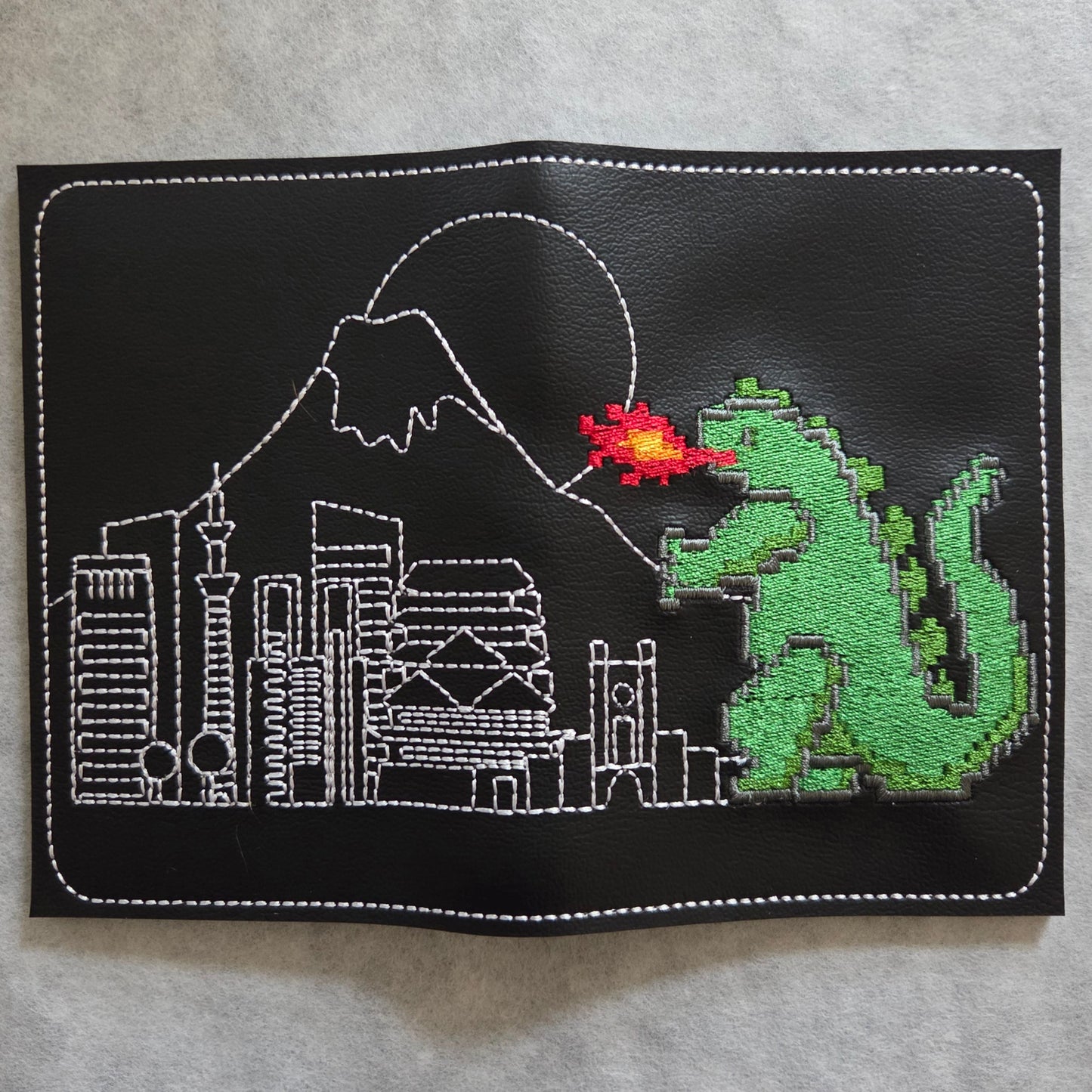 8-Bit Large Green Monster Notebook Cover