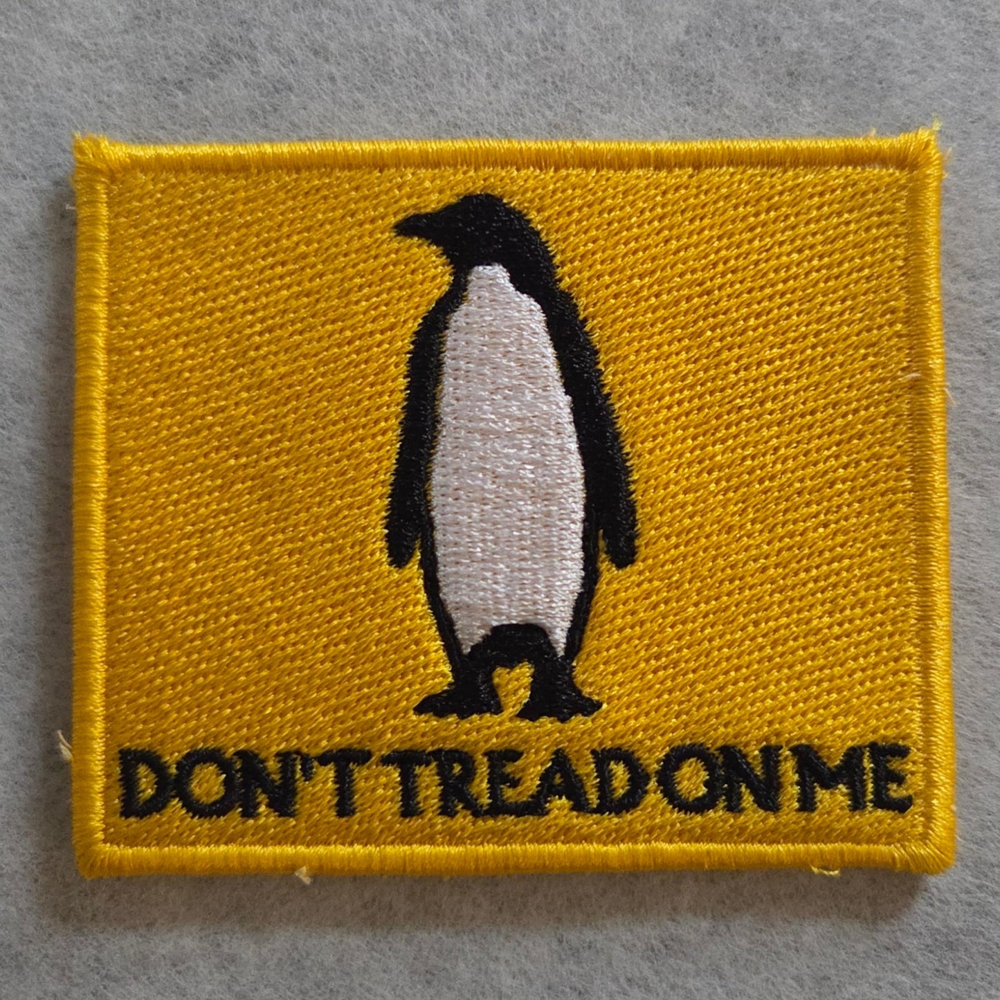 Don't Tread On Me Penguin Embroidered Patch