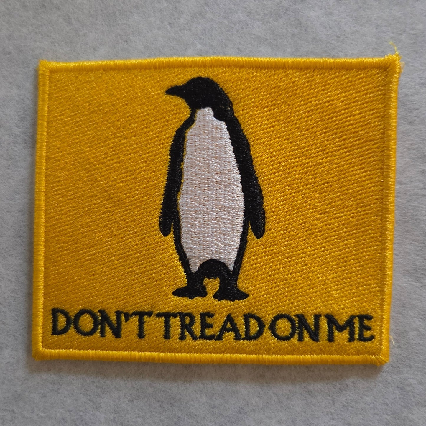 Don't Tread On Me Penguin Embroidered Patch