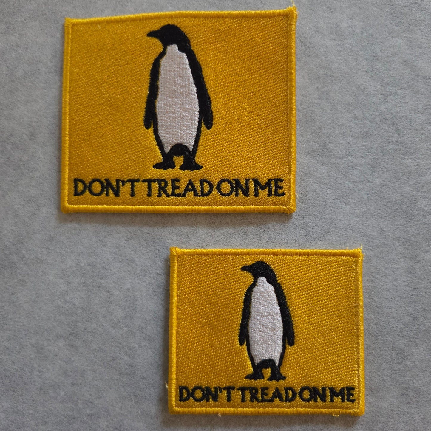 Don't Tread On Me Penguin Embroidered Patch