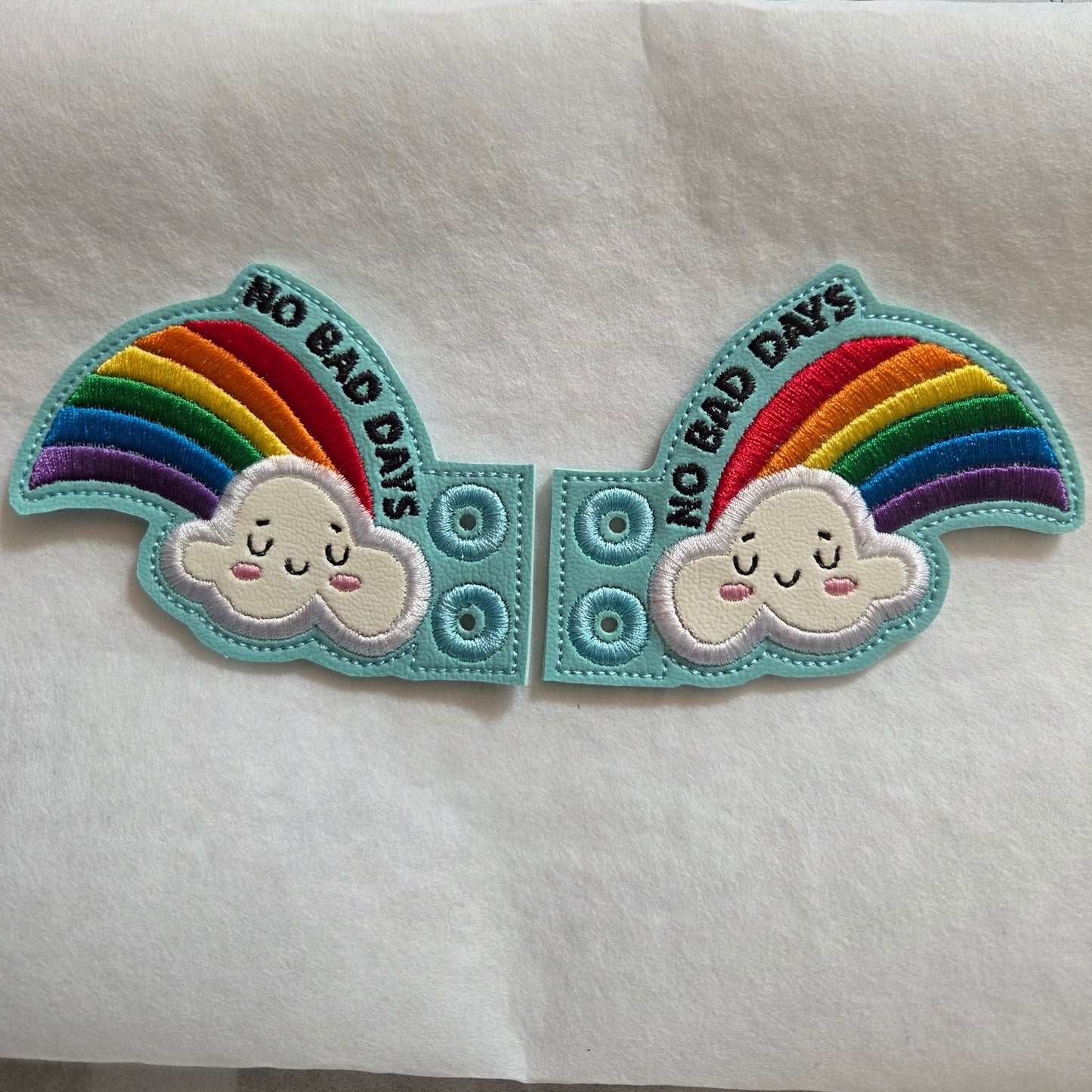 Rainbow Clouds Shoe / Boot Wings