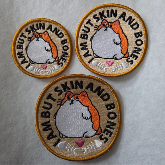 I Am But Skin And Bones Embroidered Patch