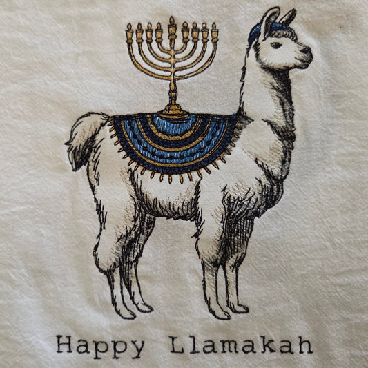 Happy Llamakah (Embroidered CYO)