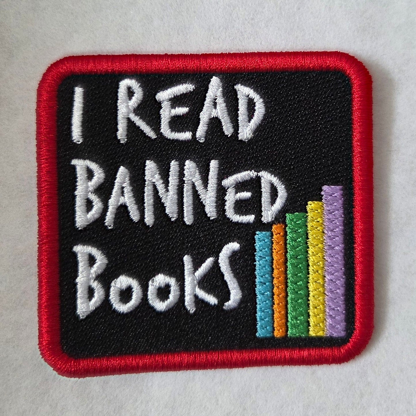 I Read Banned Books Embroidered Patch