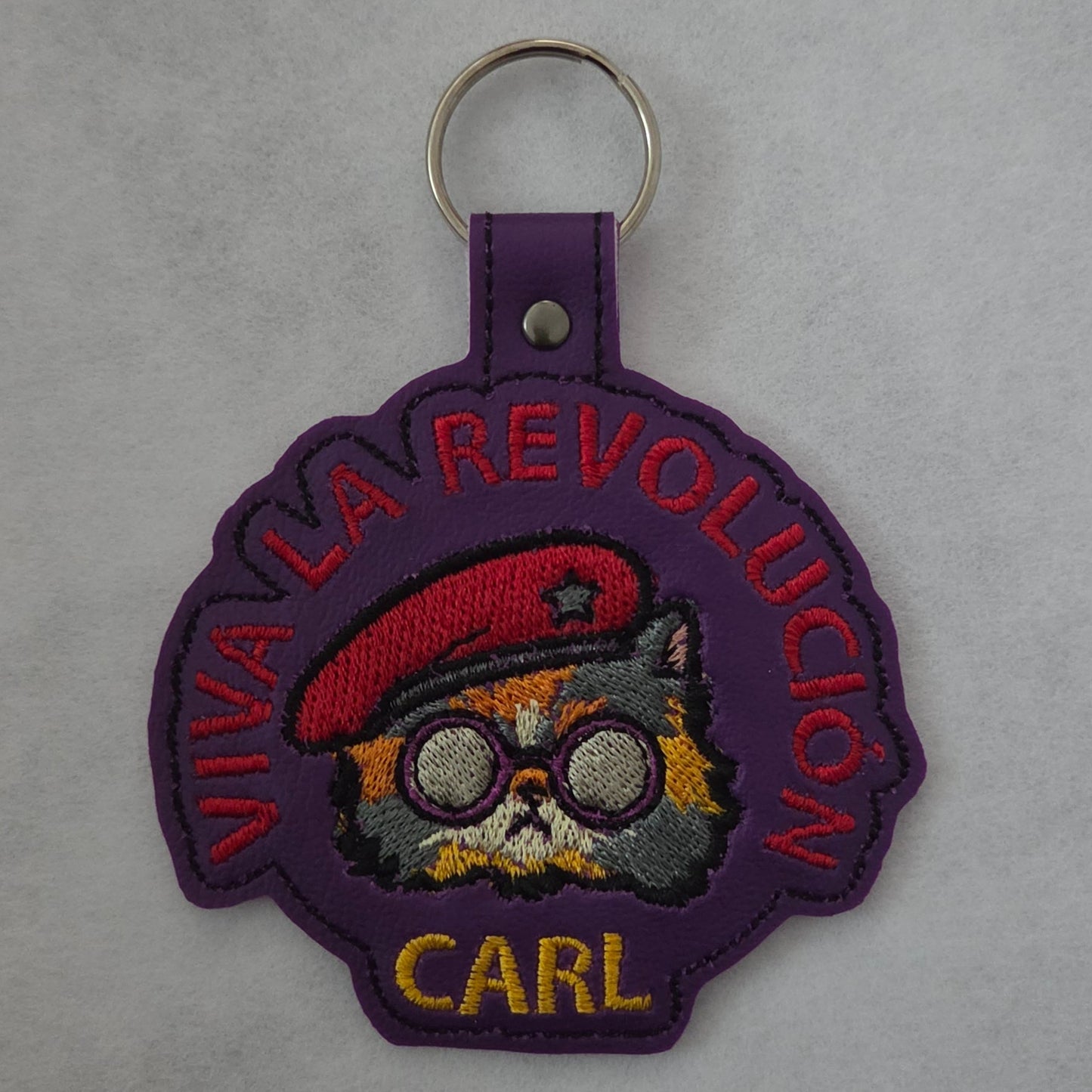 DCC Princess Cat Viva Embroidered Vinyl Key Ring