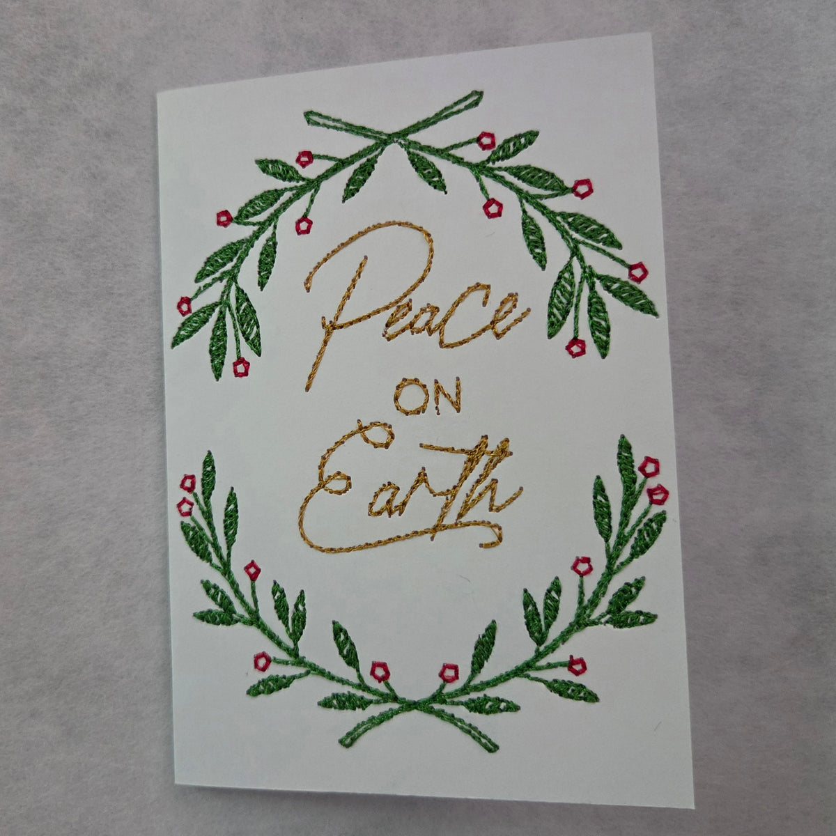 Embroidered Christmas Card Collection