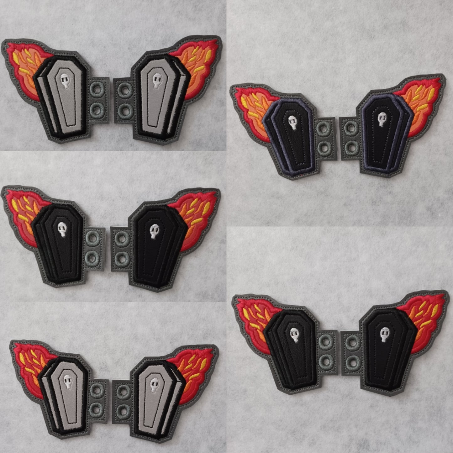 Flaming Coffin Shoe / Boot Wings