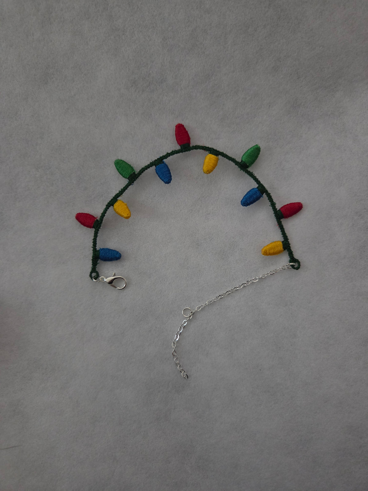 Free-Standing Lace Christmas Lights Bracelet