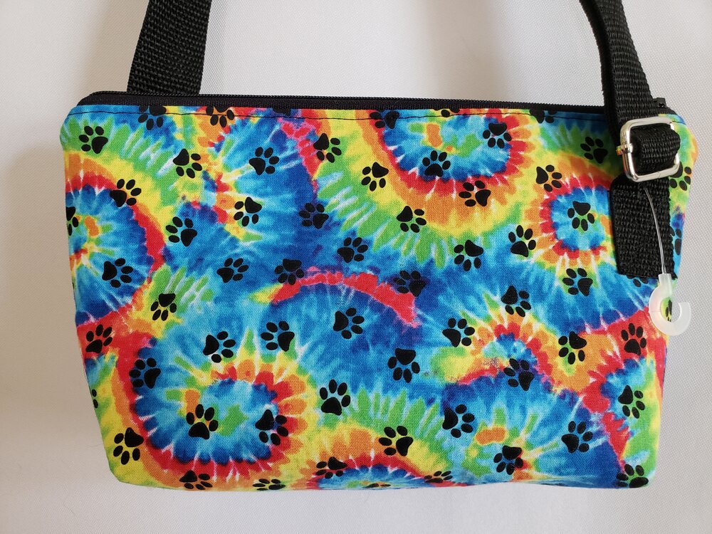 Tie-Dye Paws Crossbody Bag