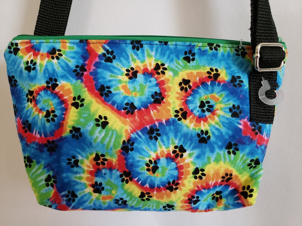 Tie-Dye Paws Crossbody Bag