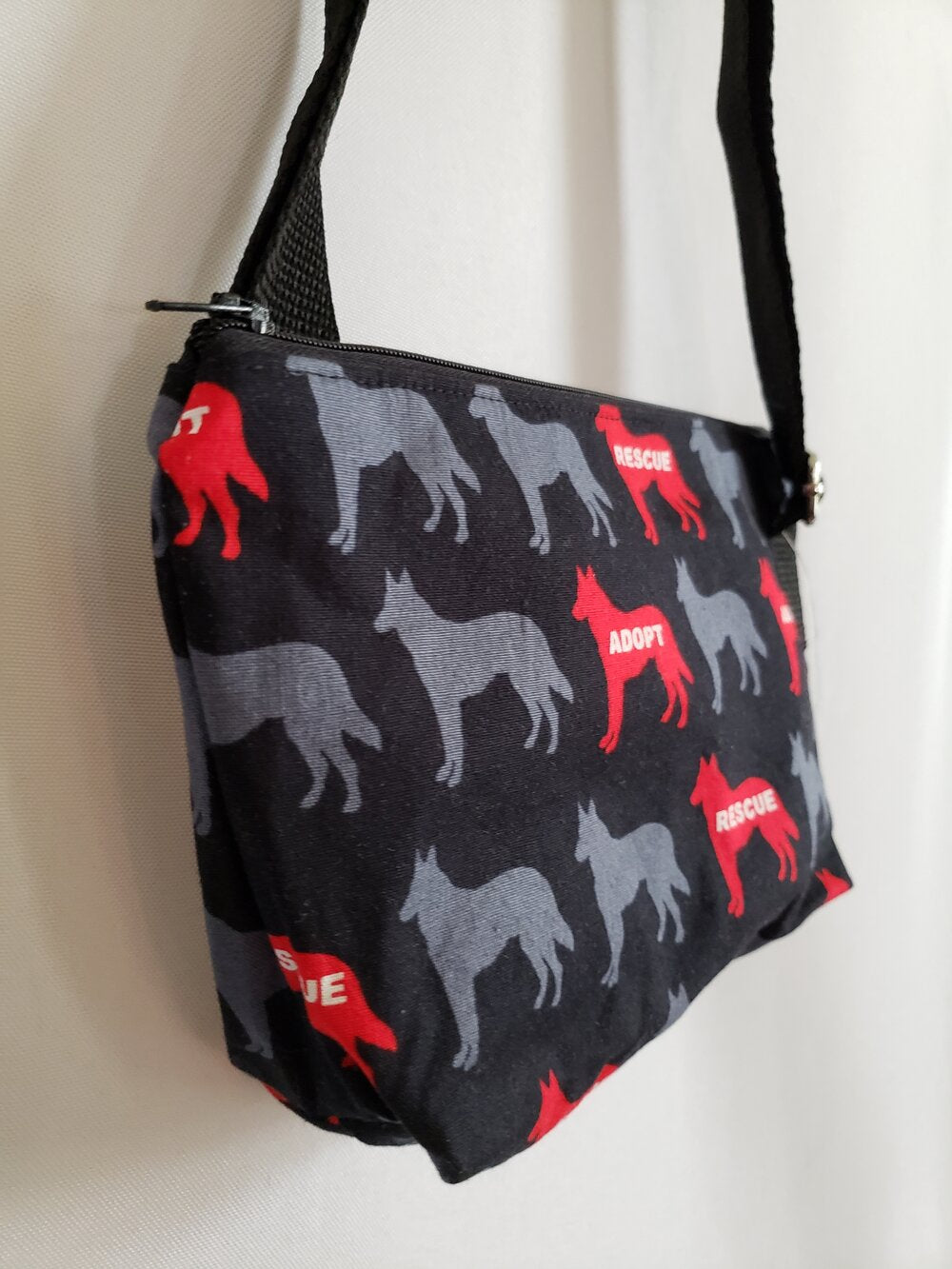 Adopt / Rescue Dog in Black Crossbody Bag