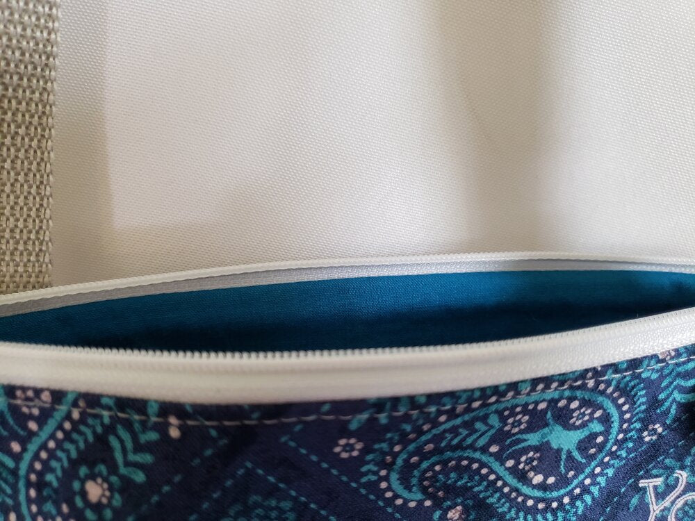 "You Had Me at Woof" Blue Bandana Dog Crossbody Bag