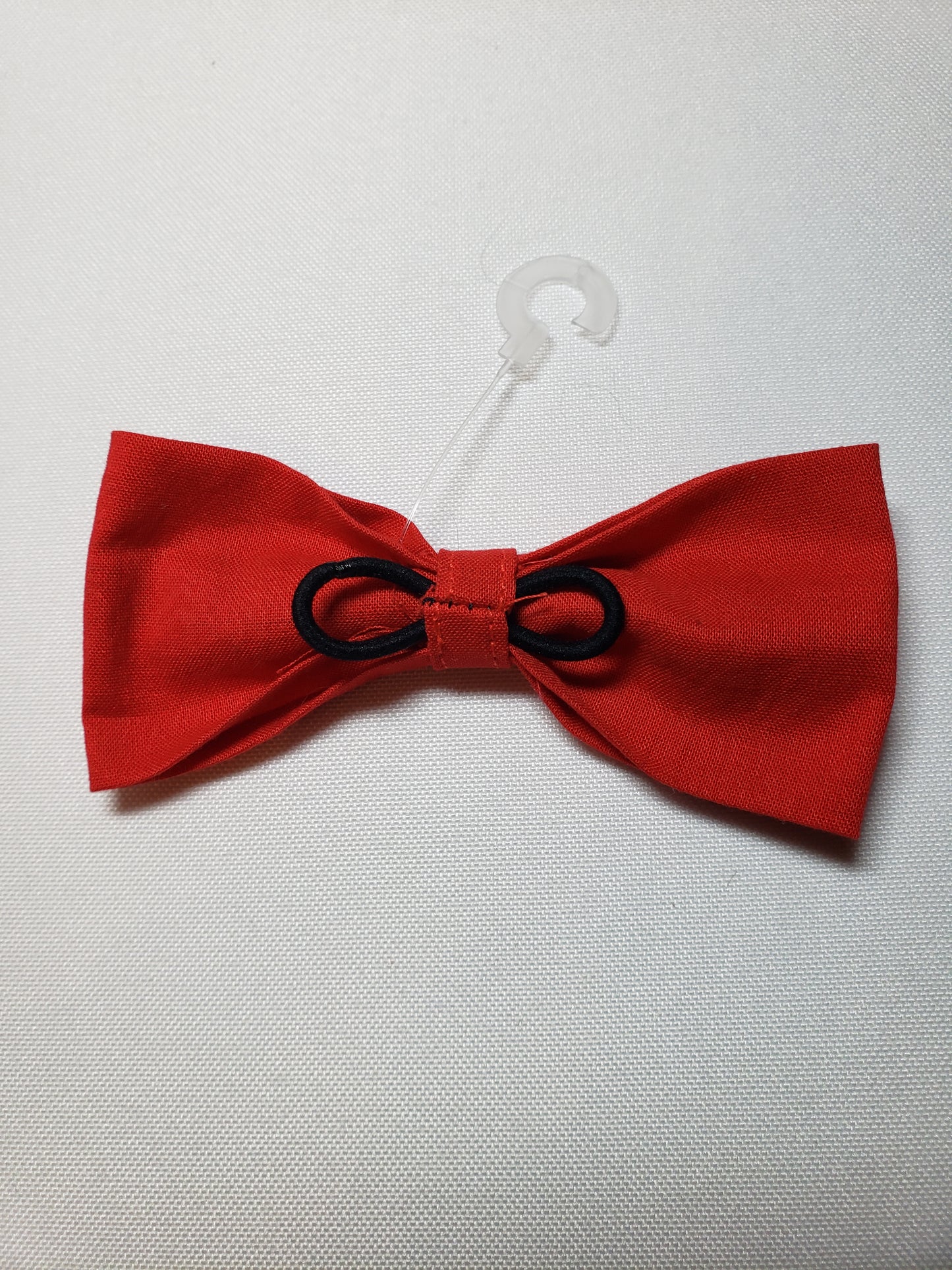 Bright Red Over-the-Collar Pet Bow / Bowtie (Old Style)