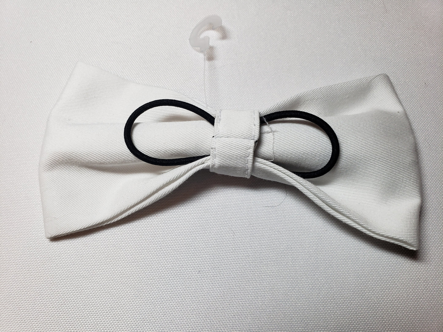 White Over-the-Collar Pet Bow / Bowtie (Old Style)