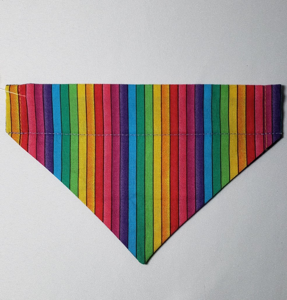 Rainbow Sugar Skulls Over-the-Collar Pet Bandana