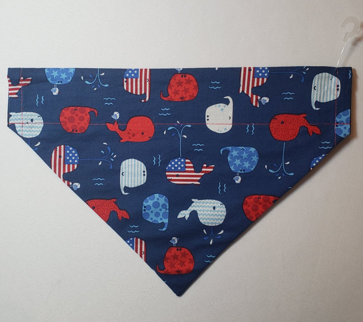 Patriotic Whales Over-the-Collar Pet Bandana