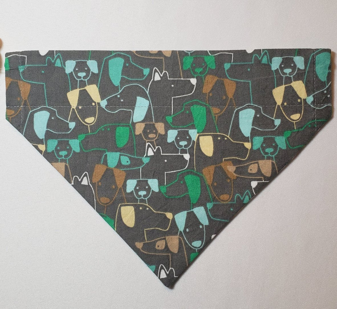 Cartoon Dog Outlines Over-the-Collar Pet Bandana