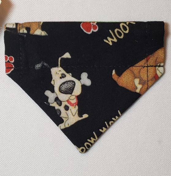 Pawprints on Rainbow Tie-Dye Over-the-Collar Pet Bandana